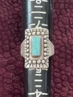 VINTAGE ATI MEXICO TURQUOISE RING STERLING SILVER SZ 6 ESTATE