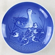 Bing & Grondahl 6" Ducks Collector Plate, Mother's Day, Mors Dag 1973, Mint!!