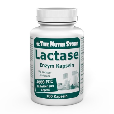 Lactase 4.000 FCC Enzym Kapseln 100 Stk. bei Lactose-Intoleranz (00134568)