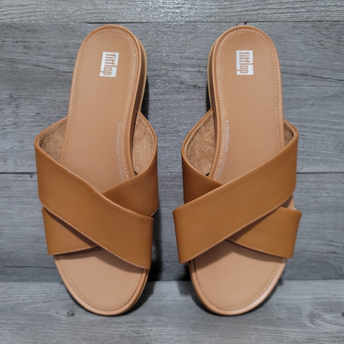 fitflop Womens Size slide sandal light tan fd8-592