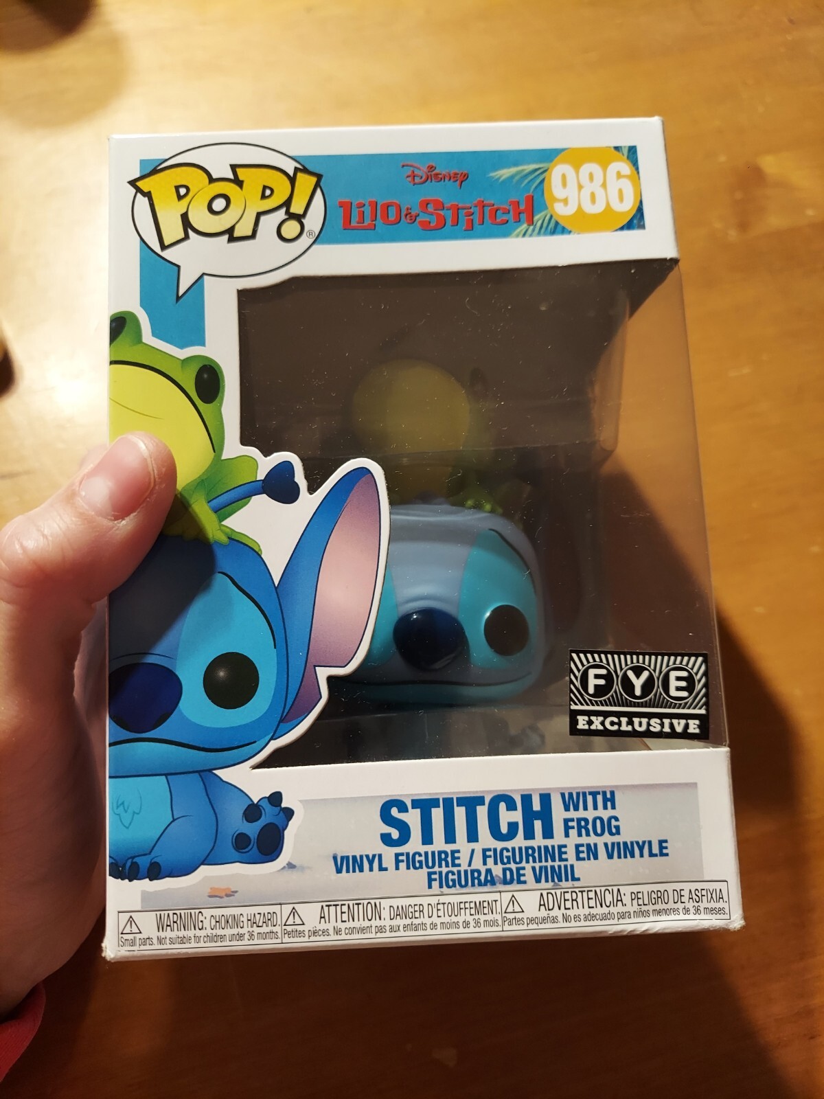 Funko Pop Disney Lilo &Amp; Stitch With Frog Vinyl Figure #986 Fye Exclusive Read