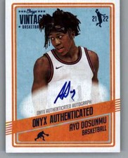 2021-22 Onyx Vintage Basketball Cards Checklist 27