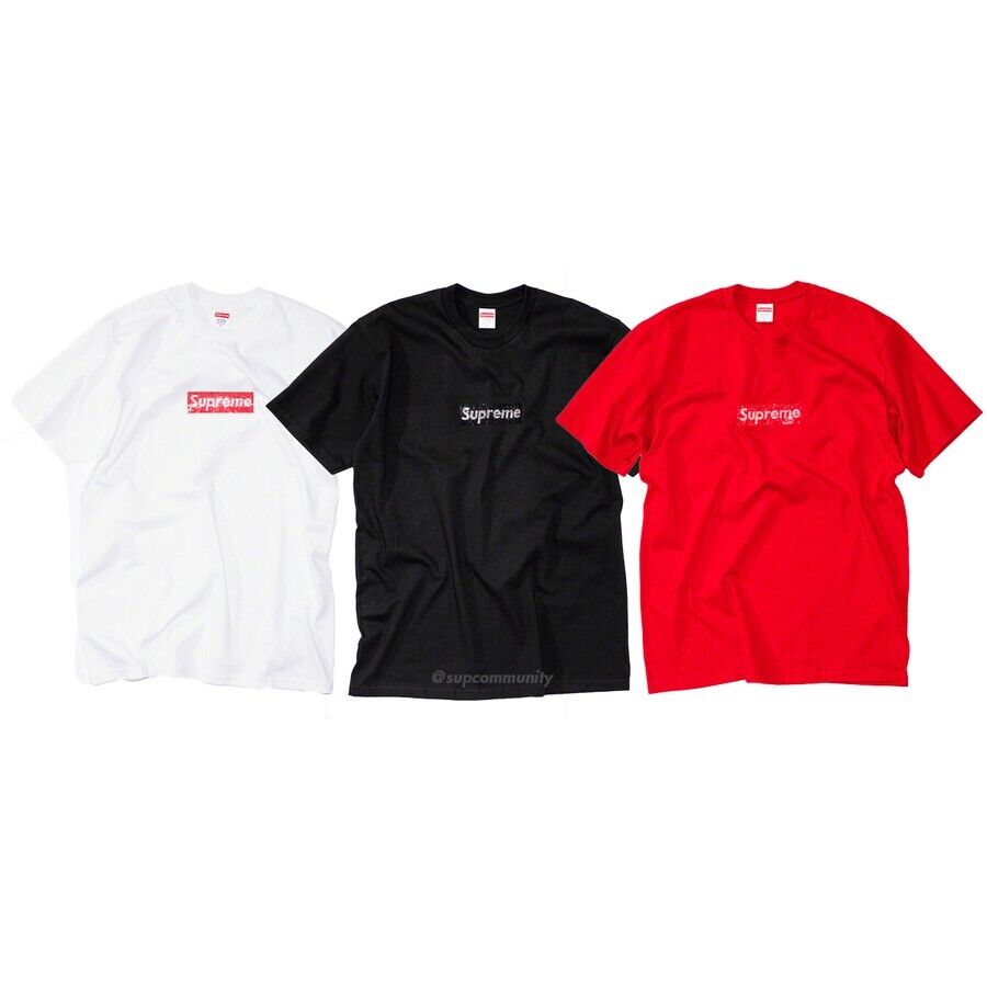 Supreme Swarovski Box Logo t shirt  M