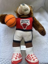 12  Chicago Bulls Growling Bear Jordan Plush 1992 NBA RARE Vintage
