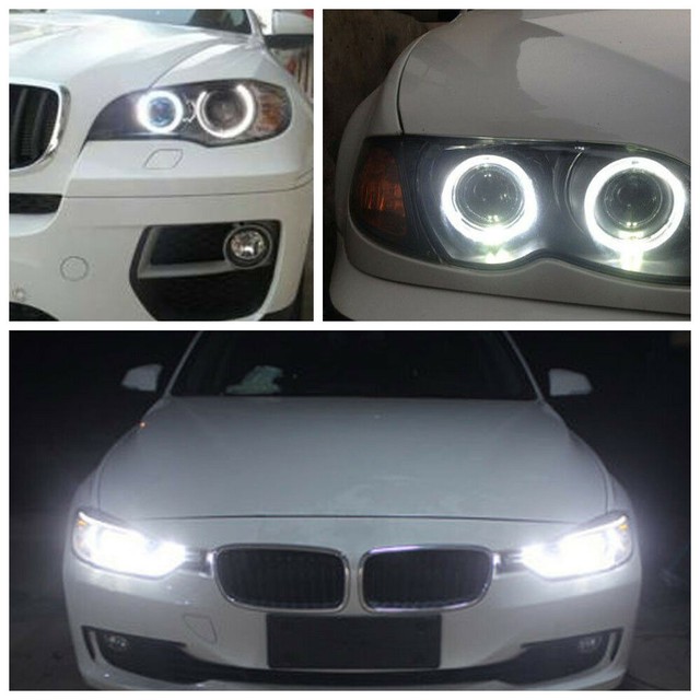2PCS For BMW E39 E60 E53 E63 E65 5W LED Angel Eyes Halo Ring Marker
