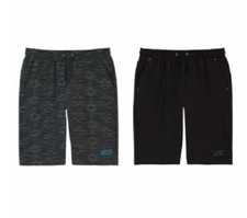 NEW Eddie Bauer Youth Boys 2-pack Hybrid Short Black/Grey Size Small 7-8