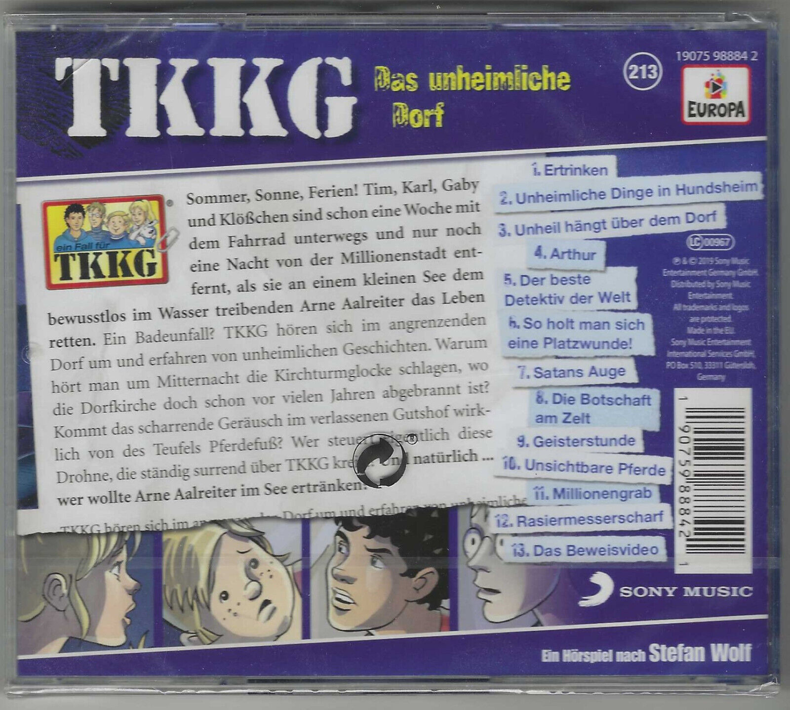 Thumbnail - Tkkg Cd Folge 213 Das Unheimliche Dorf Neu + Ovp