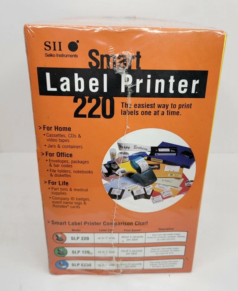 Seiko Instruments SII 220 Smart Thermal Label Printer SLP-220 New Old Stock 1997 - Image 2 of 4