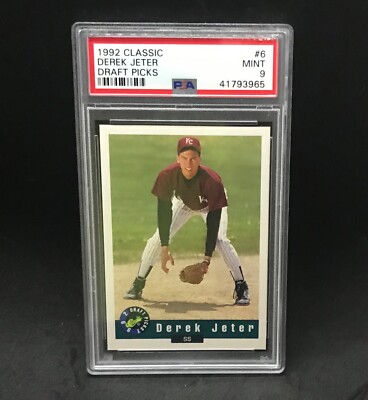 1992 Classic Draft Picks Derek Jeter #6 Rookie Psa 9 Mint