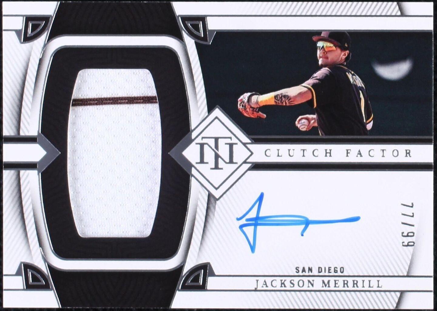 ジャクソン・メリル topps オートグラフカード 77/99 【公式通販】