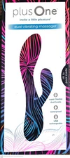 plus One Dual Vibrating Massager Passion Pink 6704
