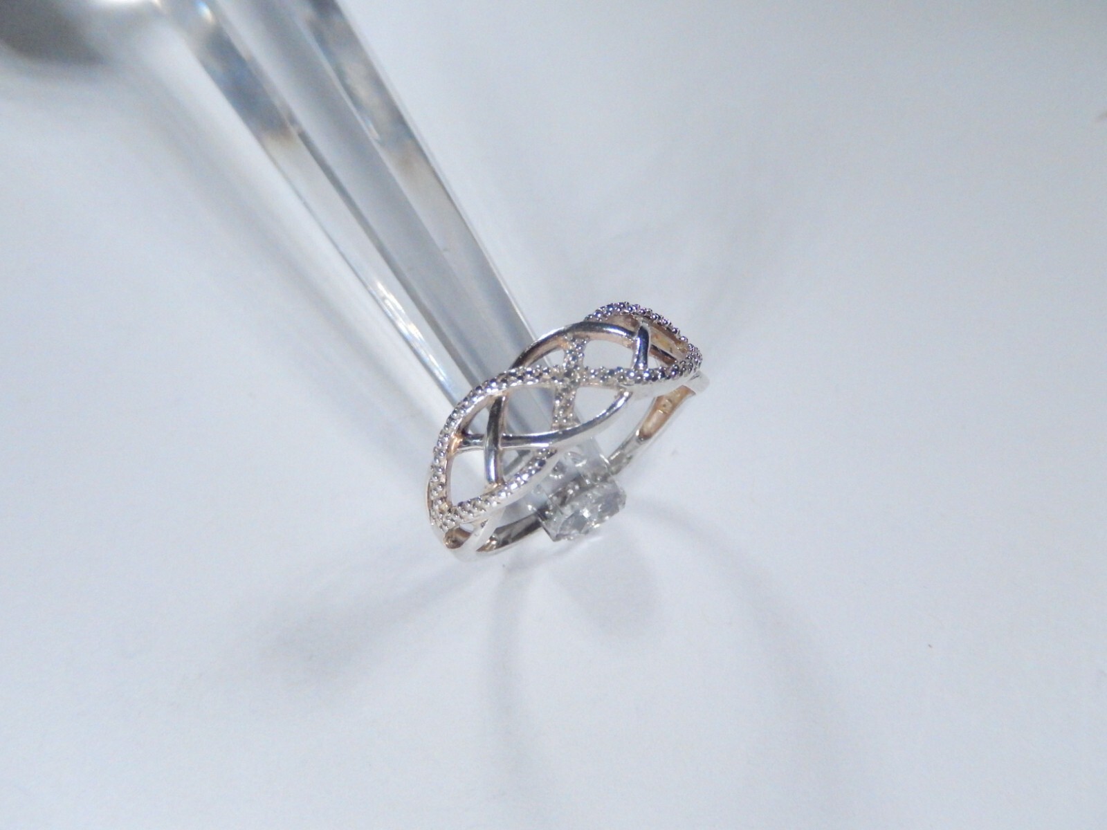 *VINTAGE*  Infinity Weave Solid  Sterling Silver … - image 2