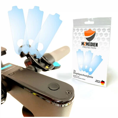 M2MEDIEN Displayschutzfolie 3x geeignet für Segway Ninebot Max G30D / G30 E-Scooter