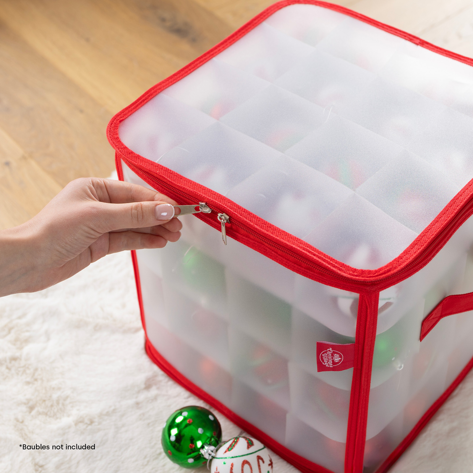 64 Bauble Storage Box Christmas Xmas Tree Decoration Organiser Baubles