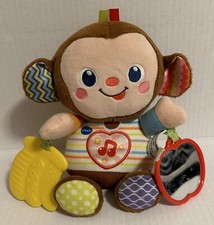 Vtech Baby Plush Monkey Toy Cuddle  Swing Music Talking Songs Lights Newborn 