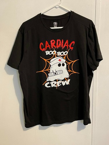 Cardiac Boo Boo Crew Shirt Size 