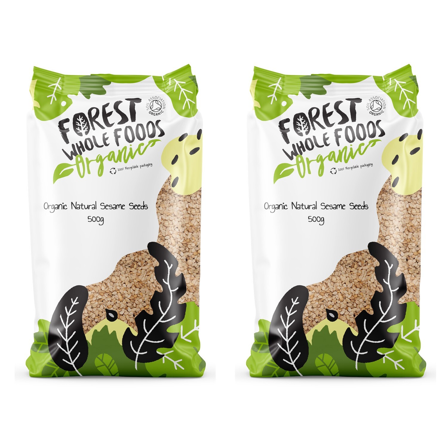Organic Natural (Whole) Sesame Seeds 1kg - Forest Whole Foods