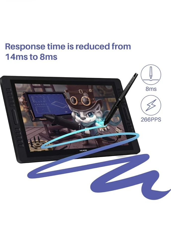 HUION Kamvas Pro 22 inch Graphic Tablet and Graphic Drawing Monitor - Image 3 of 4