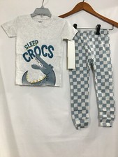 New Carter's Boys Crocodile Pajama Snug Fit Short Sleeve Long Pants Toddler UPIC