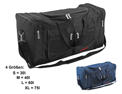 Sporttasche Schultertasche Reisetasche Freizeit Touren Urlaub - 4 Größen bis 75l