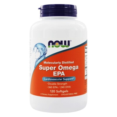 NOW Foods Super EPA Double Strength, 120 Softgels