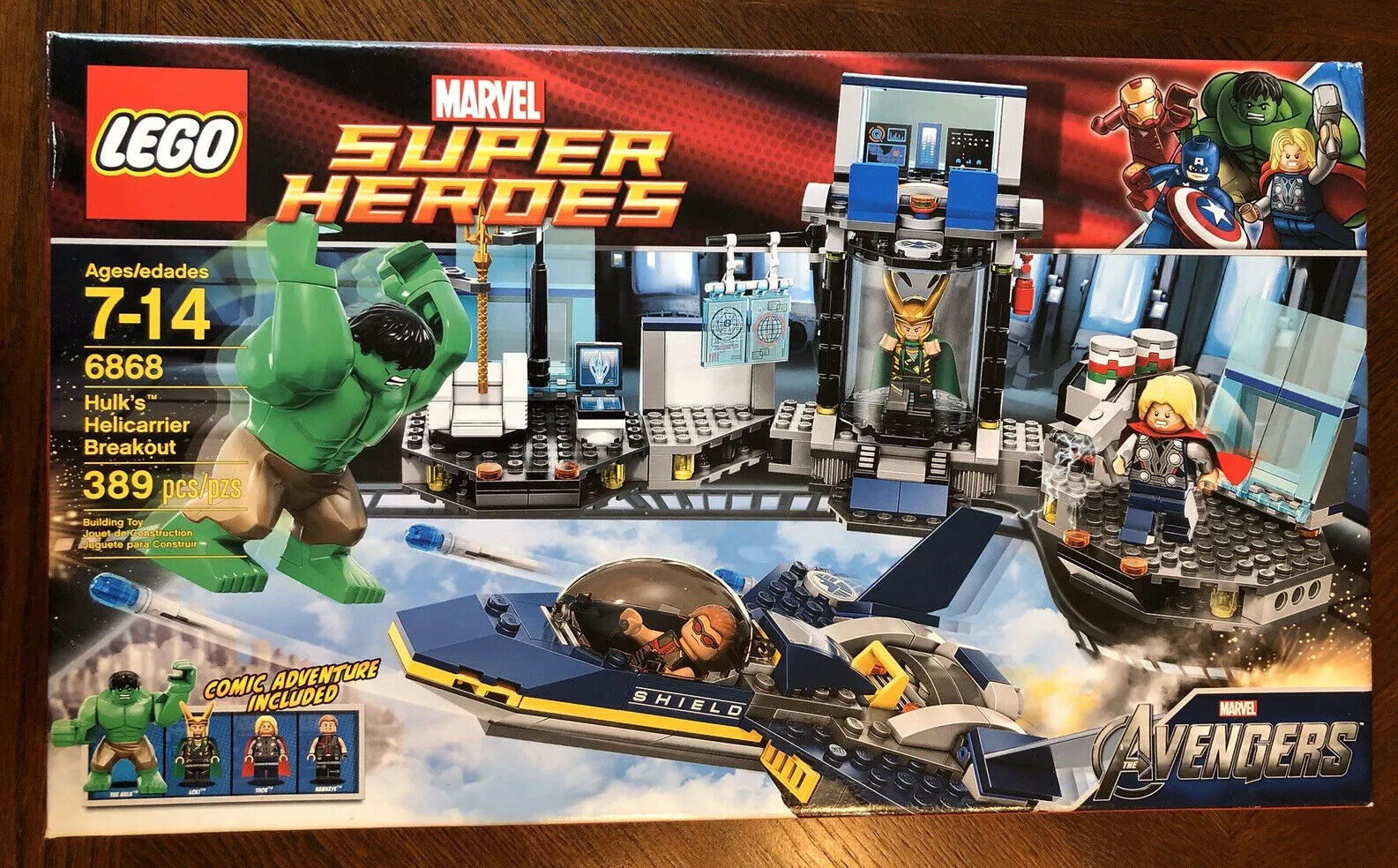 Giv rettigheder abort tre LEGO MARVEL SUPERHEROES Hulk's Helicarrier Breakout Set 6868 NEW SEALED 2012  | eBay