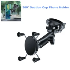360° Suction Cup Phone Holder Windshield / Dashboard Tablet Phone Mount Clamp
