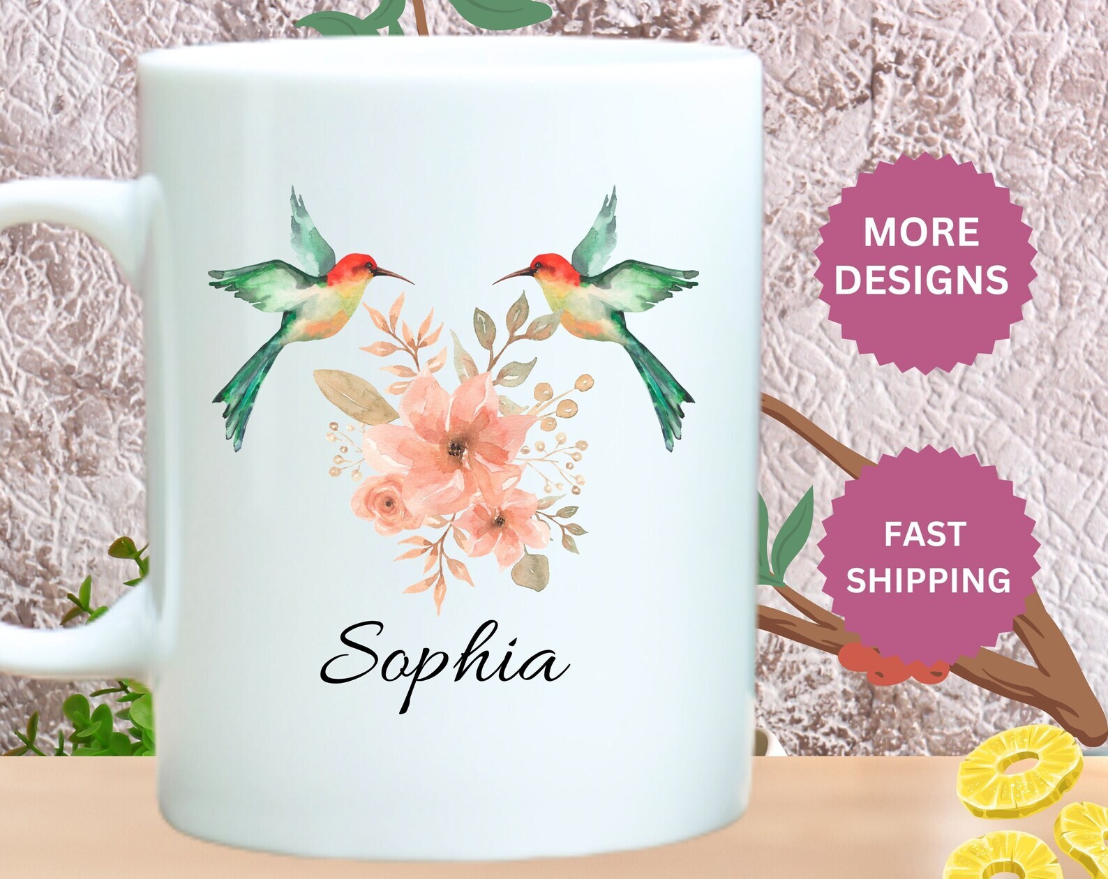 Hummingbird Mug Personalized Birds Mug Hummingbird Gifts For Women Humming Bird