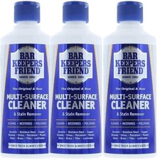 3 x BAR KEEPERS FRIEND MULTI SURFACE STAIN REMOVER POWDER 250G