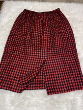 Vintage houndstooth Midi Pencil Skirt Size 10