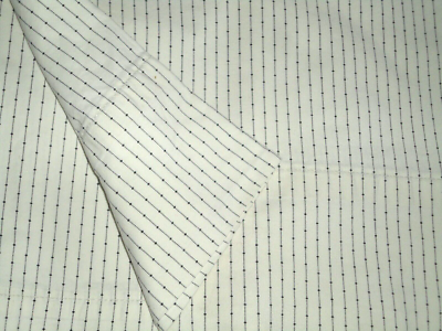 RALPH LAUREN COLD SPRING BLACK CREAM DOTS STRIPE (1) TWIN FLAT