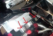 Corvette C4 1990-1996 3Pc Stainless FAN SHROUD COVER engine chrome dress up part