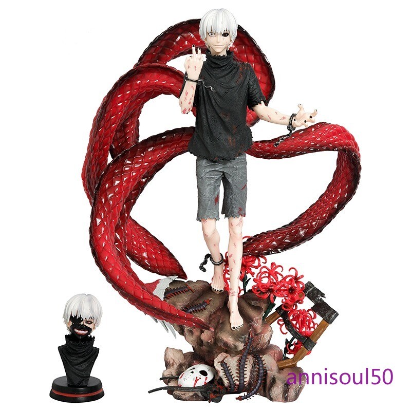 Ghoul Anime Figure Kaneki Ken Pvc Gk Statue Model Changeable Ornam