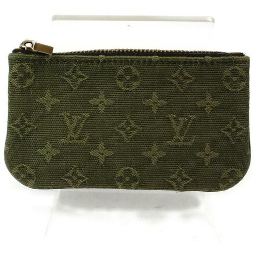 Louis Vuitton Khaki Green Coin Purse Pochette Cles Olive Monogram Min Lin  Key | eBay