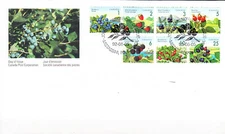 W CANADA 1349-1355 FDC WILD FRUITS