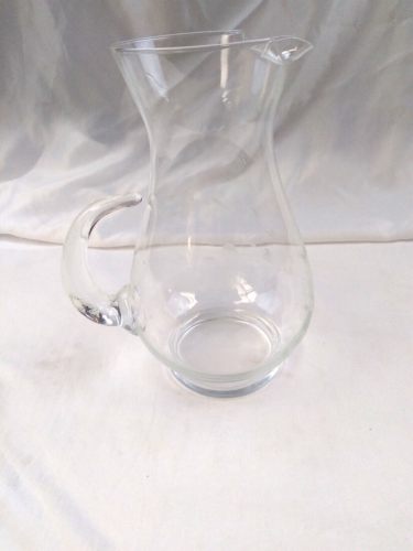 10.25 in Tall Princess House Cut Crystal Glass Handled Pitcher - 84 oz Capacity - Picture 1 of 12