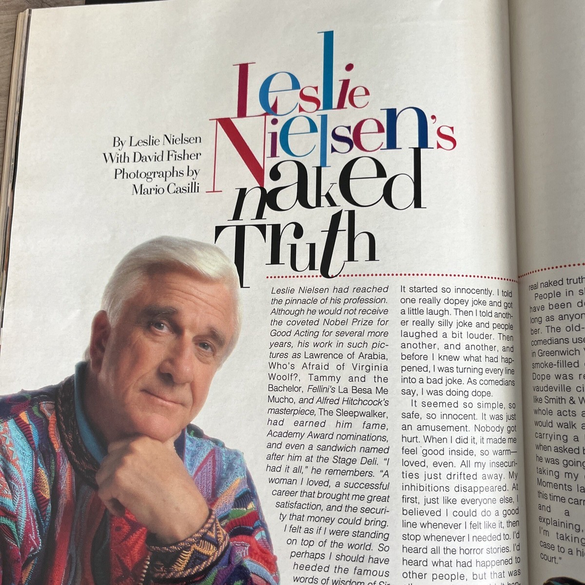 Penthouse Magazine - Leslie Nielsen 