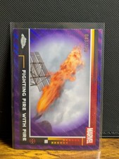 2025 Topps Chrome Deadpool FIGHTING FIRE WITH FIRE Purple Wave /250 #69