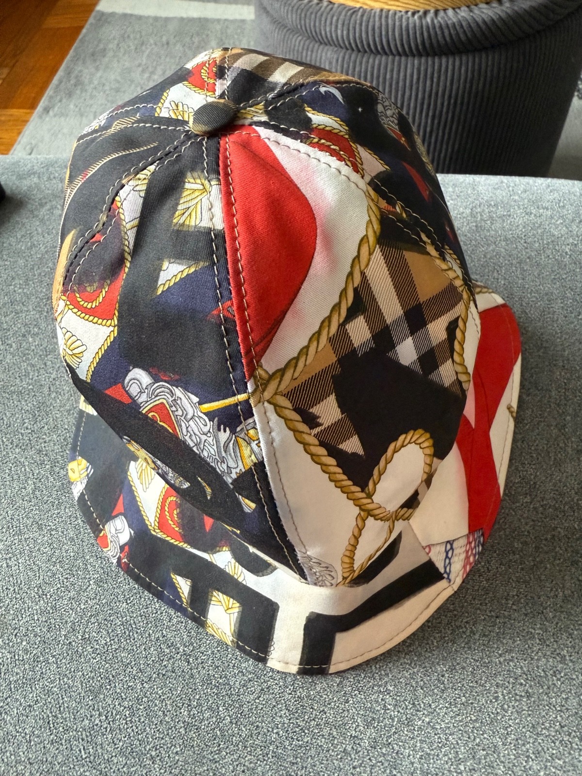 Burberry Patchwork Bucket Hat – Multicolor, Size … - image 1