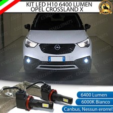KIT FULL LED OPEL CROSSLAND X H10 FENDINEBBIA CANBUS 6400LM 6000K NO ERROR