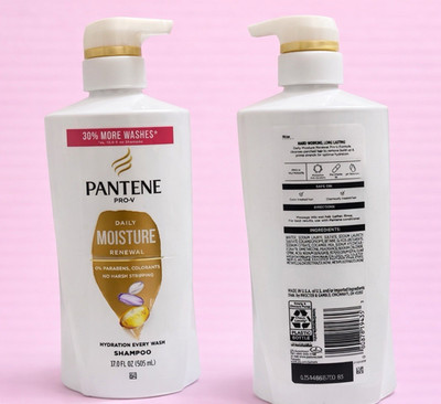 Pantene Pro-V Daily Moisture Renewal Shampoo Moisturizing 0% Parabens 17.0 fl oz