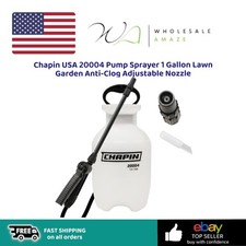 Chapin USA 20004 Pump Sprayer 1 Gallon Lawn Garden Anti-Clog Adjustable Nozzle