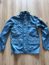 Stone Island S/S 22 Membrana 3L-TC Hooded Field Jacket Size Medium Blue Casual