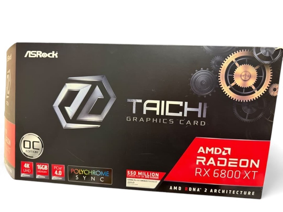 ASRock Radeon RX 6800 XT Taichi X 16GB OC GPU Graphics Card RGB Boxed ...