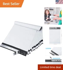 10x13 White Poly Mailers - 200 Pcs, Waterproof, Strong & Confidential