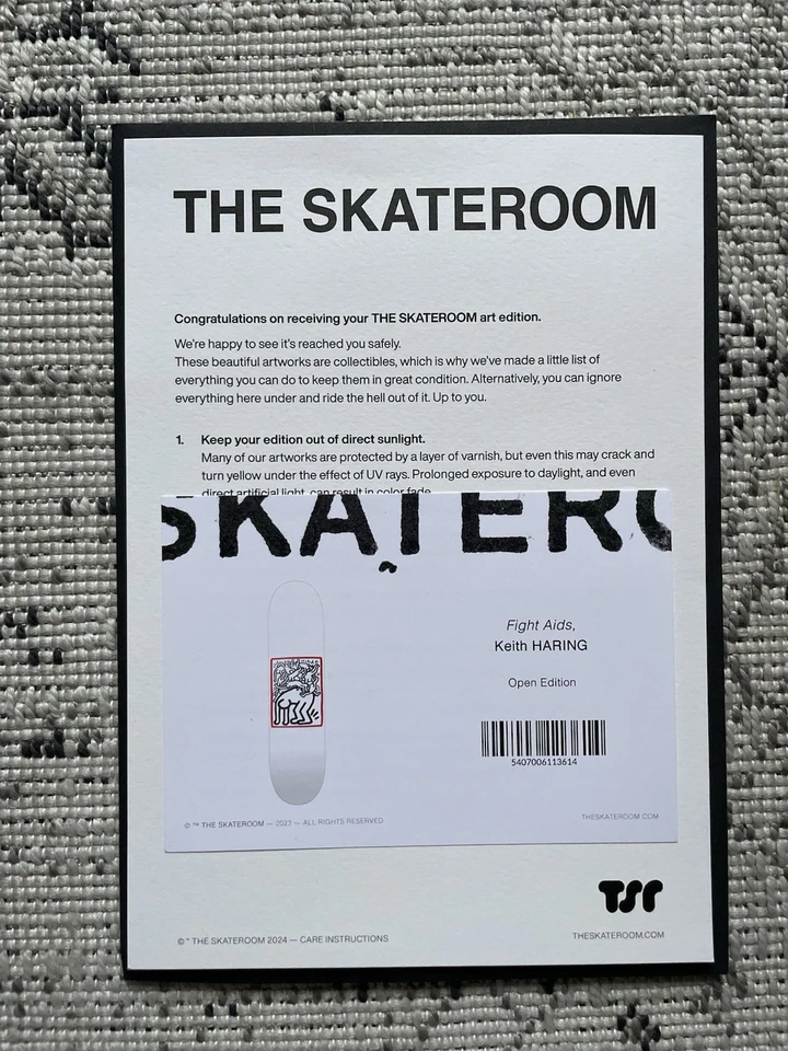 The Skateroom x Keith Haring "Fight Aids" Wall Decor - New - Image 3 of 4