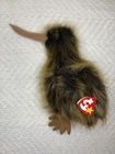 Vintage 1998 TY Beanie Babies Buddies Collection - Beak the Kiwi w/ Tags Large