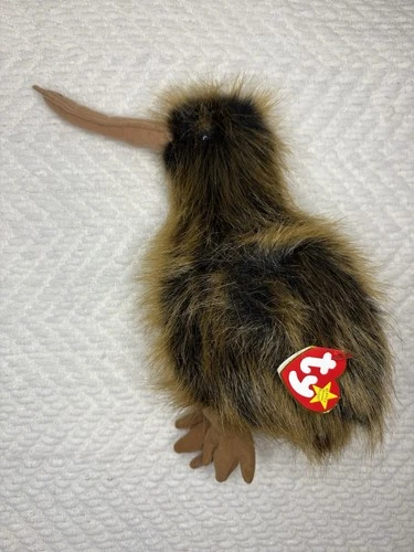 Vintage 1998 TY Beanie Babies Buddies Collection - Beak the Kiwi w/ Tags Large