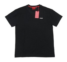 Hugo Boss Red Label Men's Black Solid Dave Crew-Neck Short Sleeve T-Shirt
