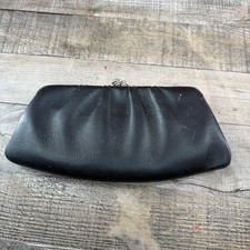 Vintage YKK Leather Clutch Wallet Coin Pouch
